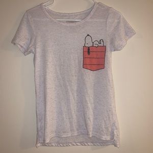 Snoopy pocket printed tshirt